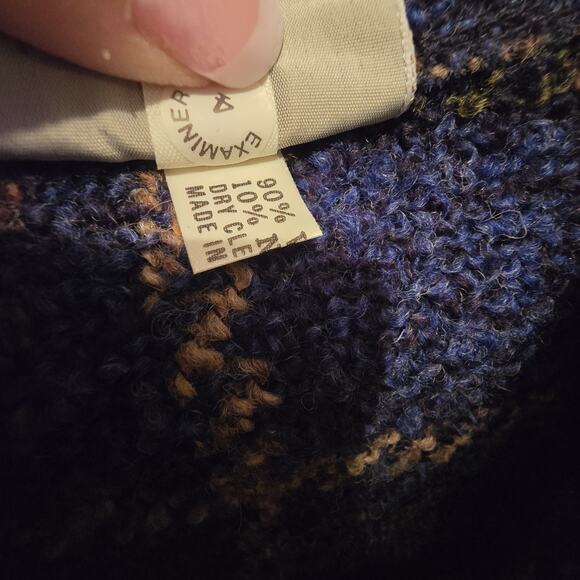 Weave Of The Irish Plaid Wool Jacket Women LG Blue Tweed Preppy Academia Classic - Picture 13 of 14